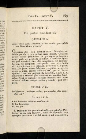 559-562, Caput V. Pro quibus orandum sit.