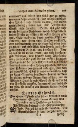 291-297, Drittes Gespraech