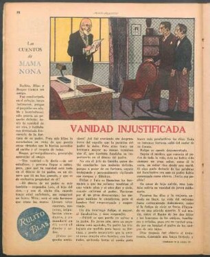 Vanidad injustificada : Los cuentos de Mama Nona