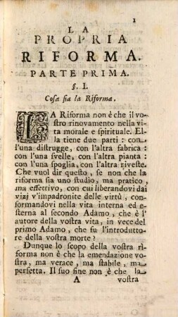 La propria Riforma ..