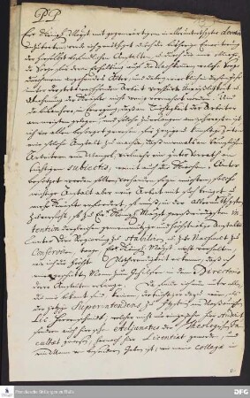 Brief von August Hermann Francke und der Theologischen Fakultät der Universität Halle an [Friedrich Wilhelm I., König in Preußen].