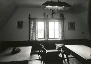 Dorfhaus in Tellerhäuser : Dorfgemeinschaftshaus in Tellerhäuser. Inneres, Gruppenraum im Dachgeschoss