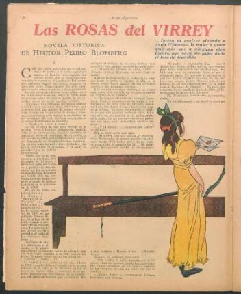 Las rosas del virrey : Novela histórica de Héctor Pedro Blomberg