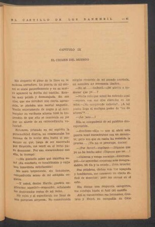 Capítulo IX - El crimen del muerto