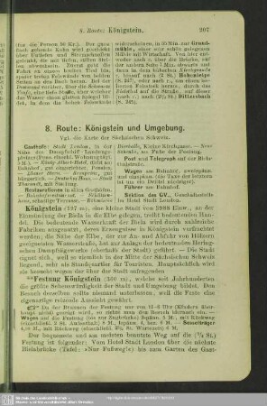 8. Route: Königstein und Umgebung