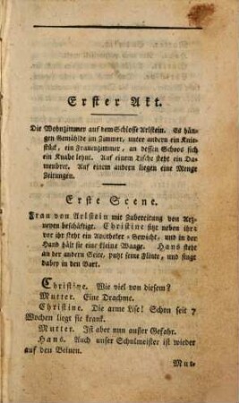 Der Besuch, oder die Sucht zu glänzen : Ein Lustspiel in 4 Akten