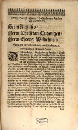 Topographia vnd Eigentliche Beschreibung Der Vornembsten Stäte, Schlösser auch anderer Plätze vnd Örter in denen Hertzogthümer[n] Braunschweig vnd Lüneburg, vnd denen dazu gehörende[n] Grafschafften Herrschafften vnd Landen