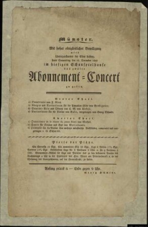 Abonnement-Concert