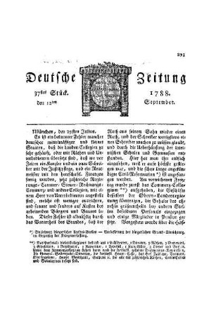 München, den 29sten Julius
