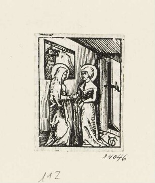 Heimsuchung, Blatt 66 aus: "Postilla Guillermi super Epistolas et Euangelia", Basel 1515