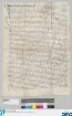 Notariatsinstrument Bernhardinus Hammerschlags: Protokoll über die vor Vlmann Stromer, Bürger und des kleinen Rats zu Nürnberg, als Deputiertem des Rates, dann vor Notar und Zeugen abgegebenen Aussagen Bernhart Schwabs, Bürgers zu Schleissingen, in Sachen des von ihm an den Kalbersperger in Michel Schorbachs Haus zu Nürnberg Abzuliefernden, ihm im Auftrag des Grafen Wilhelm von Henneberg durch den geächteten Haintz Bawm eingehändigten Briefes, wegen dessen er in der Stadt Gefängnis gezogen worden war. - Zeugen: Jörg Bealtzner, Sebolt Weys und Hanns Prayslinger.