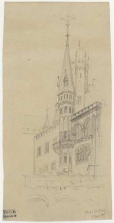 Marienburg bei Hildesheim, Teil der Anlage mit Turm