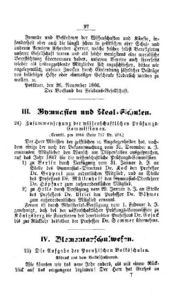 Die Aufgabe der Preußischen Volksschulen : [IV. Elementarschulwesen]