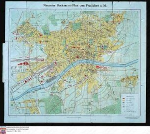 . Plan von Frankfurt: Stadtplan von Frankfurt am Main