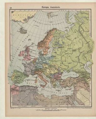 Europa, Staatenkarte