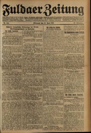 Ausgabe vom Mittwoch, den 16. Juni 1915.