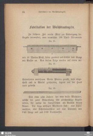 Fabrikation der Waschblaukugeln