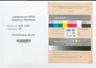 Entnazifizierung Bruno Winkelmann , geb. 16.05.1873 (Hauptmann)