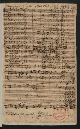 Magnificat; V (4), Coro, orch, bc; C-Dur