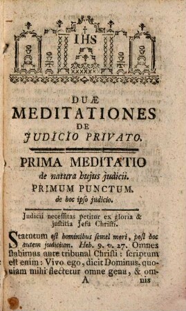 Scriptura Sacra In Formam Meditationum, 2