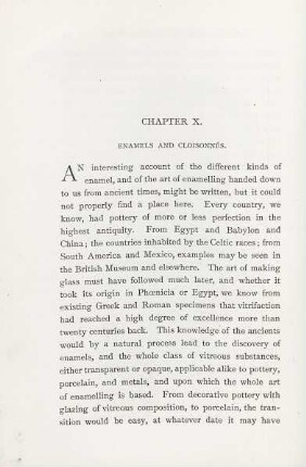 Chapter X. Enamels and cloisonnés