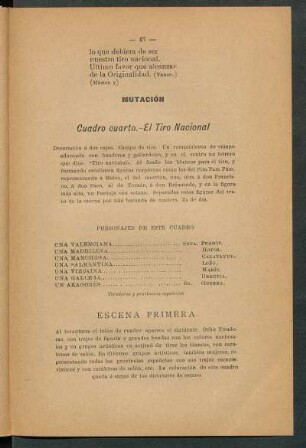 Cuadro cuerto. - El Tiro Nacional