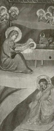 Verkündigungsengel und Geburt Christi