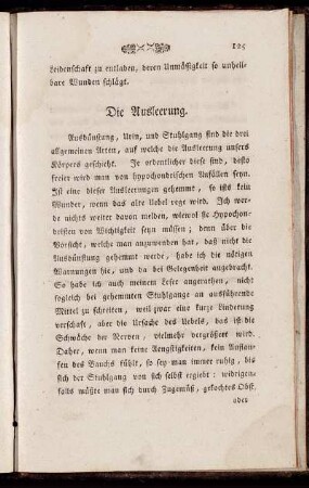 Die Ausleerung.