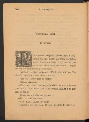Capítulo LXX - El perdón
