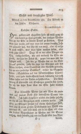Sechs und dreyßigster Brief.