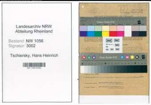 Entnazifizierung Hans Heinrich Tschiersky , geb. 09.10.1909 (Beamter)