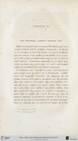 Chapitre XI: Des prairies, landes, marais, etc.