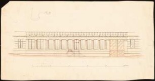 Wohnhaus Wilhelmstraße 70 (Villa Strousberg), Berlin Umbau: Balustrade als Hofabschluss