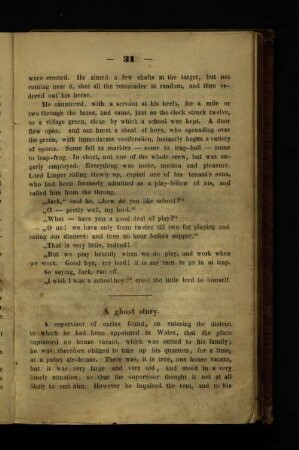A ghost story.