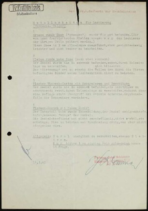 Metalllarbeiten für Lackierung
