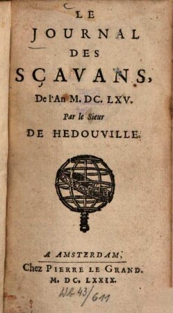 Journal des sçavans. 1665 (1679)
