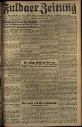 Ausgabe vom Dienstag, den 04. Oktober 1932.