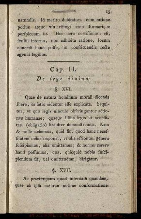 Cap. II. De lege divina.