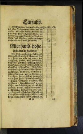 Einfuhr.