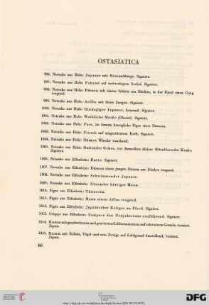 Ostasiatica (Nr. 996-1184)