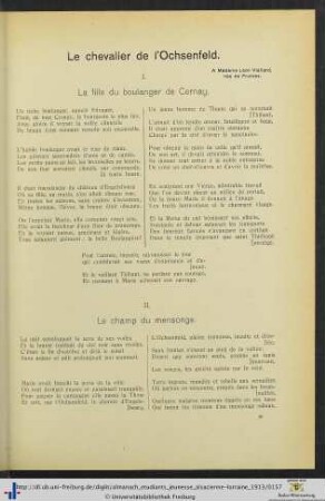 Le chevalier de l’Ochsenfeld.