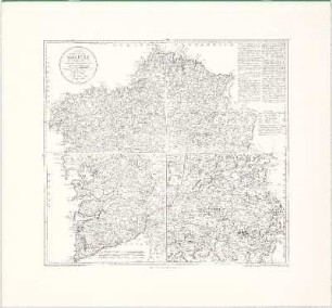 Mapa del Reyno de Galicia : dividido en siete Provincias: Santiago, La Coruña, Betanzos, Lugo, Mondoñedo, Orense Y Tuy
