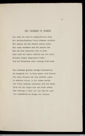 Die Gräber in Speier