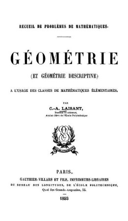 Tome 2: Recueil de problèmes de mathématiques. Tome 2