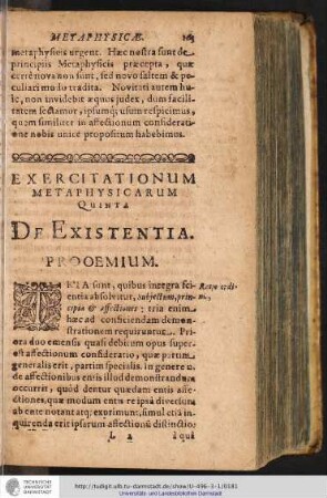 5 De existentia.