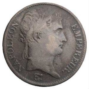 Fundmünze, 5 Francs (FRF), 1813
