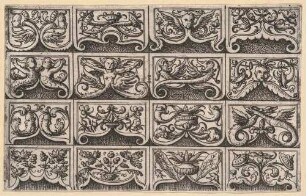 Ornamentfüllung (sechzehn Einzeldarstellungen)