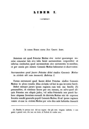 Rubrica I. - Rubrica XX.