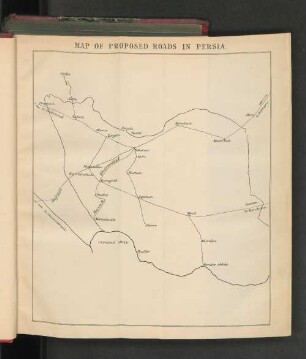 Map of Proposed Roads in Persia.
