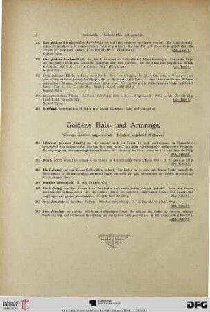 Goldene Hals- und Armringe (Nr. 336-342)